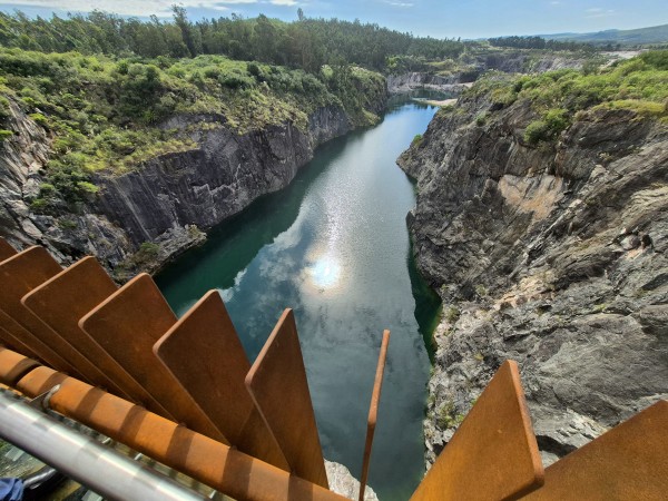 Inauguraron mirador en la cantera de Nueva Carrara: los detalles de la obra