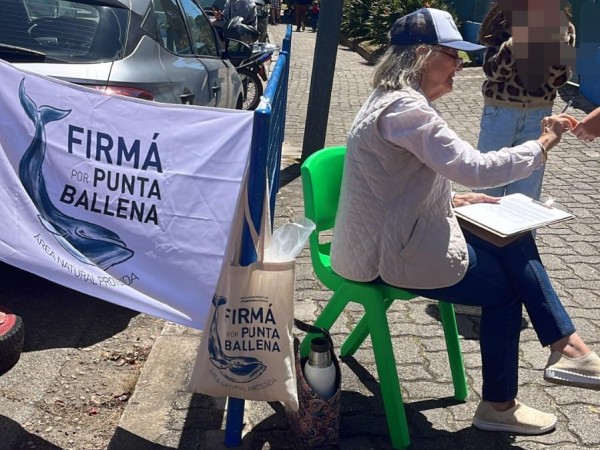 punta ballena, red de defensores, juntaron firmas, área natural protegida