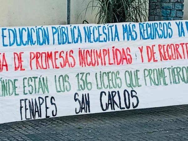 fenapes, san carlos, paro nacional, educación,