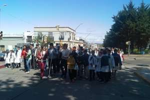 San Carlos realizó caminata por el día internacional del bastón blanco