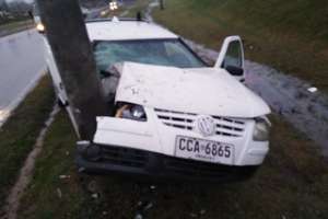 Una mujer resultó herida en accidente ocurrido en los accesos a Maldonado