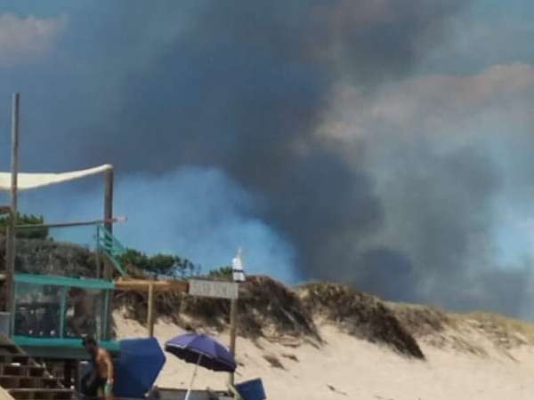 Dominaron incendio desatado en la zona del arroyo El Potrero; no hubo peligro para las fincas del lugar