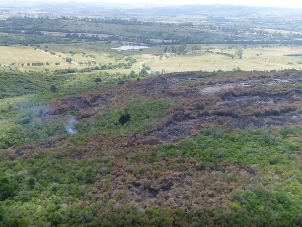 sierras, Piriápolis, incendio